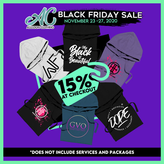 Alluzion Clothing with a Black Friday Sale