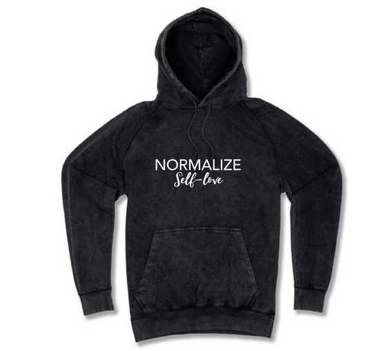 Normalize self love - Vintage Wash Hoodies