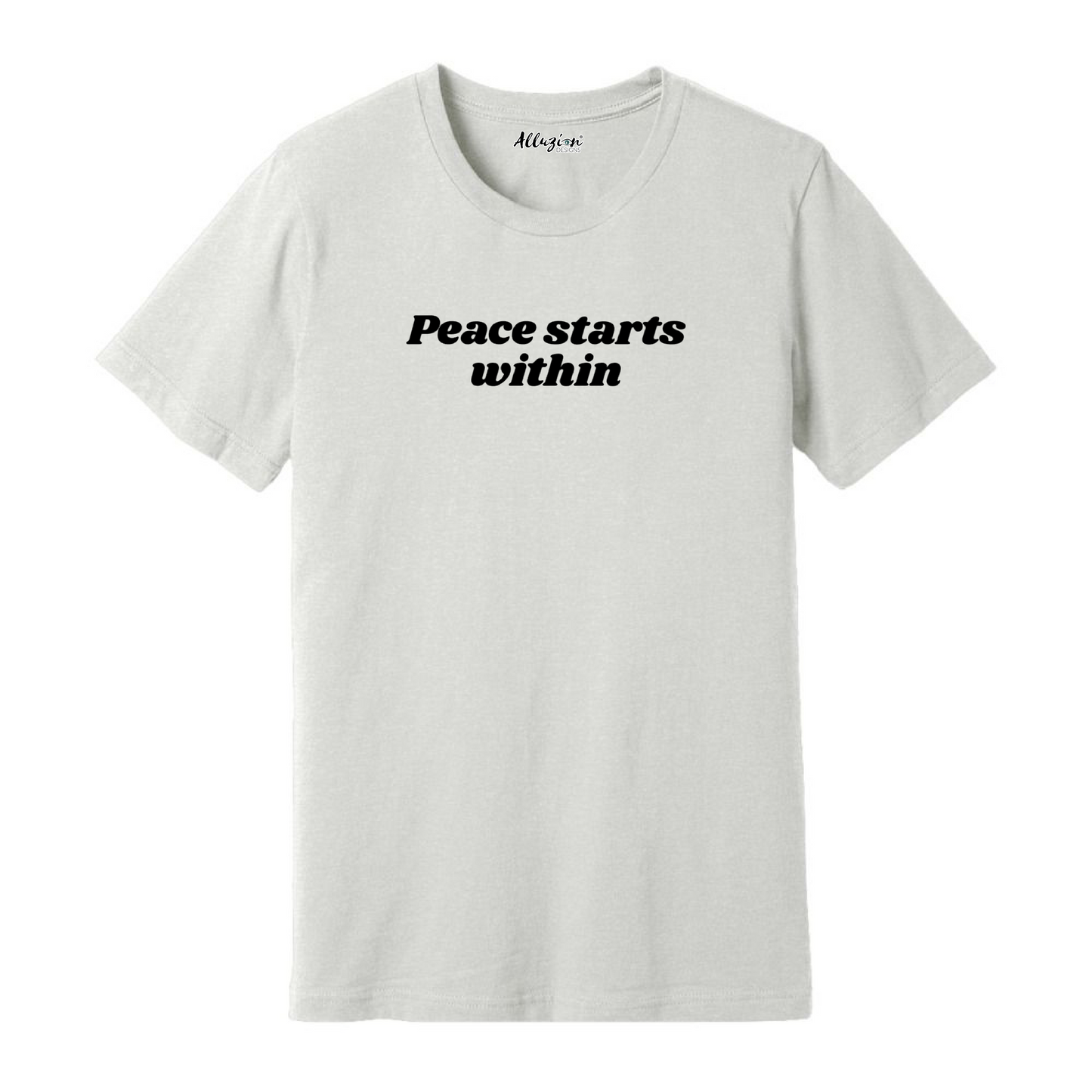 Peace Starts Within - Puff Print Unisex T-Shirt