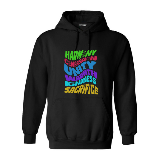 Harmony . Compassion . Unity - Gildan Hoodies