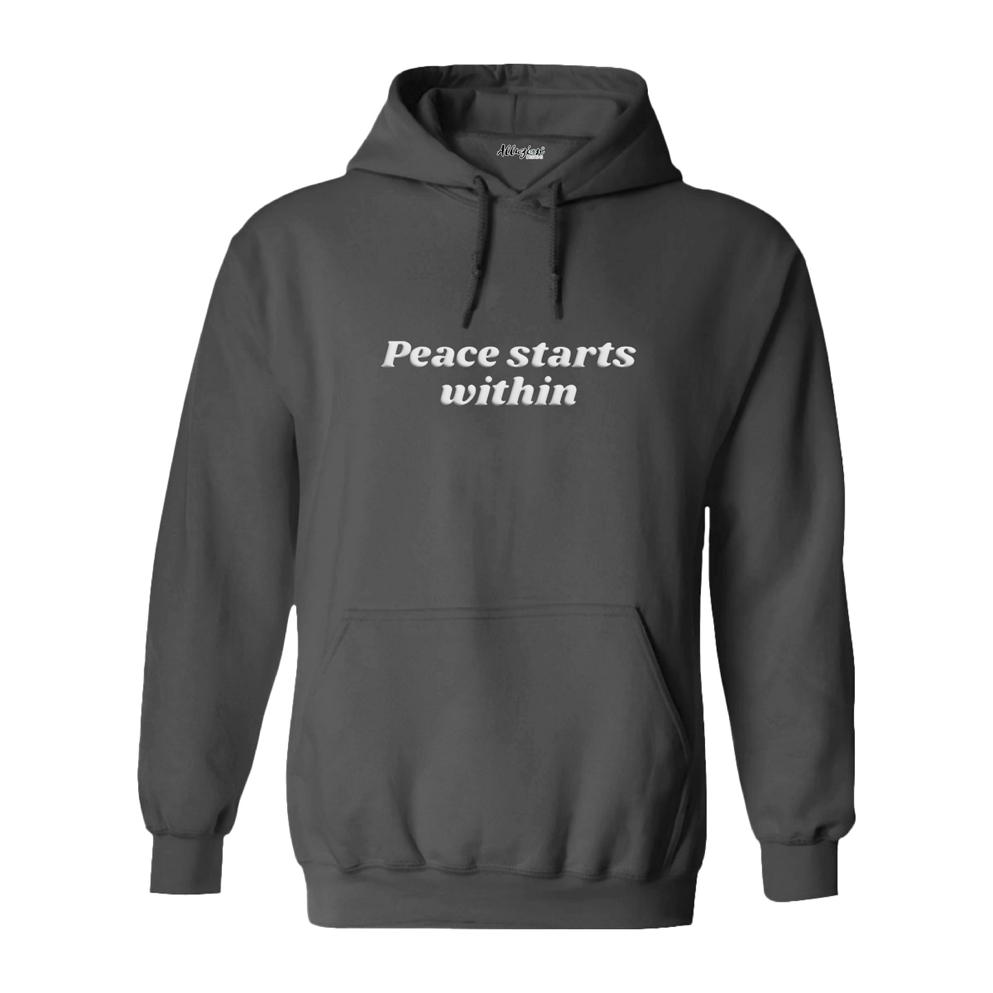 Peace Starts Within - Puff Print Gildan Hoodies