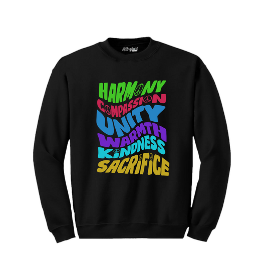 Harmony . Compassion . Unity  - Crewneck Sweatshirt