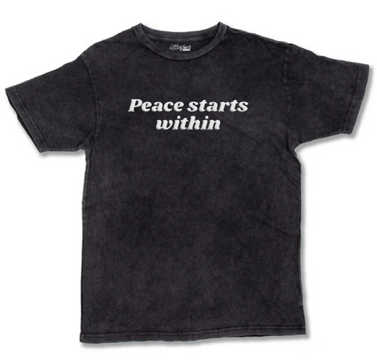 Peace Starts Within - Puff Print Vintage Tees