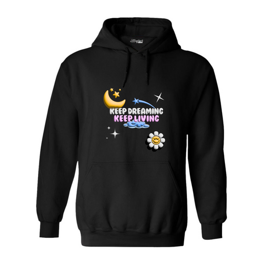 Keep Dreaming - Puff Print Gildan Hoodies