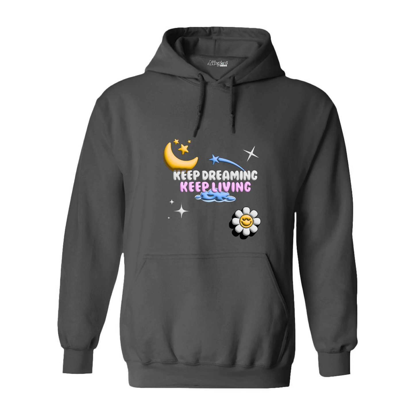 Keep Dreaming - Puff Print Gildan Hoodies