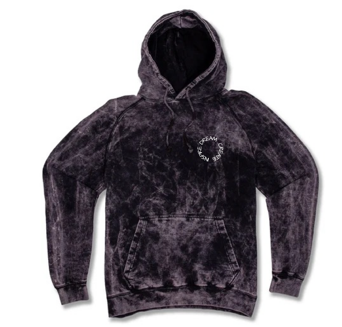 Dream Create Inspire - Puff Print Vintage Wash Hoodies