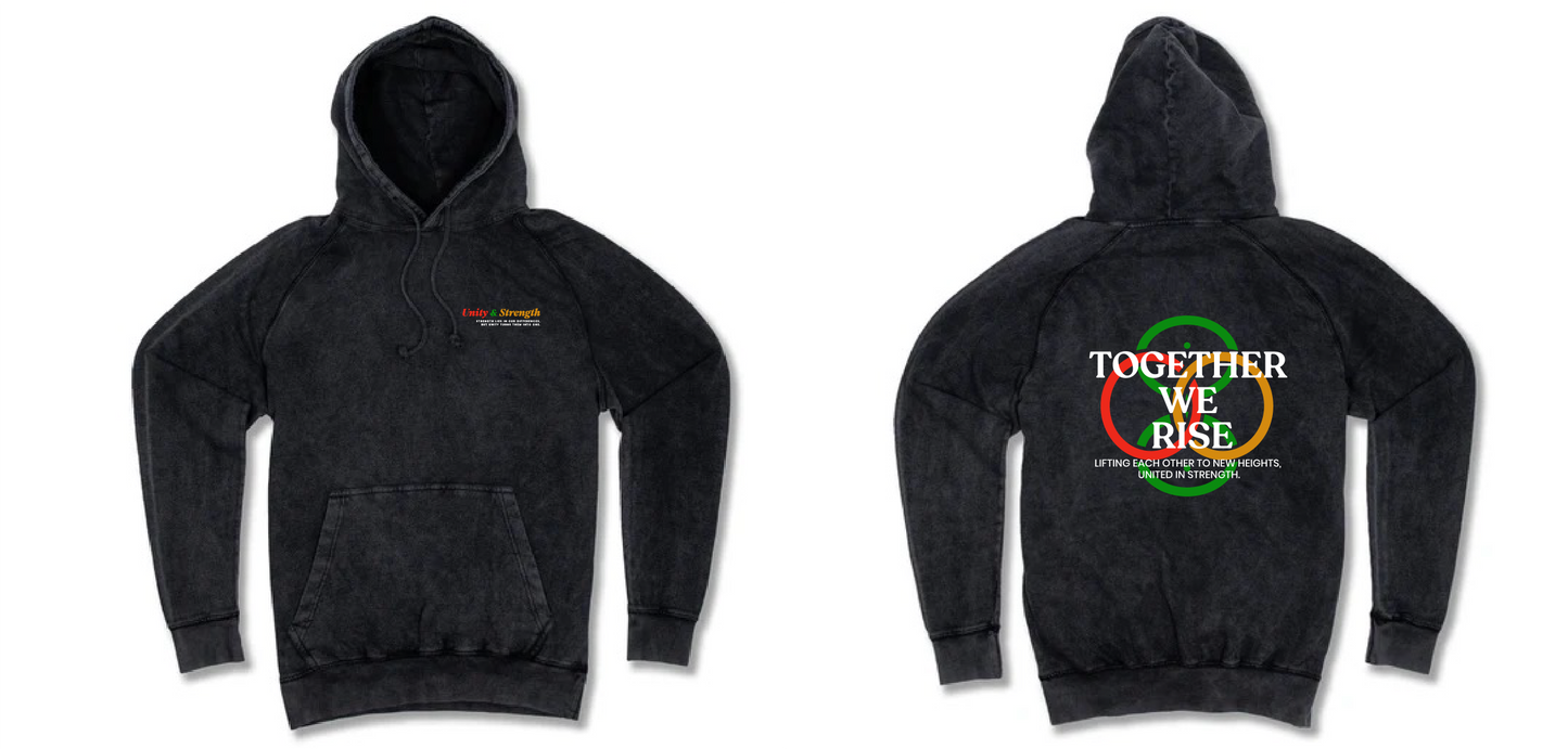 Unity & Strength - Vintage Wash Hoodies Juneteenth Edition